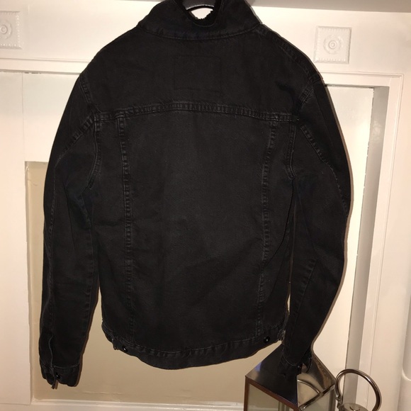 Zara Black Denim Jacket - Picture 4 of 4